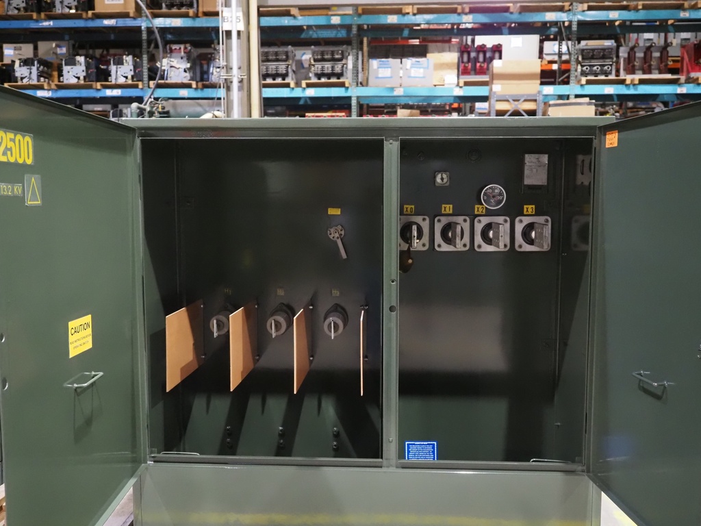 2500 KVA, Pri 13200D, Sec 480Y, LF/RF RTE CORPORATION PADMOUNT TRANSFORMER