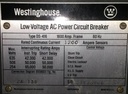 1600 Amp, WESTINGHOUSE, DSL-416, 480 V.,MANUALLY OPERATED, DRAWOUT;-1