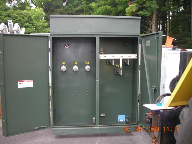 2000 KVA, Pri 13200 D, Sec 480 D, GENERAL ELECTRIC, LIVE FRONT, RADIAL FEED