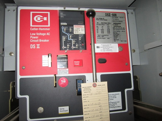 800 Amp, CUTLER HAMMER, DSII-608, 480 V., M/O, D/O, DIGITRIP RMS510 LSIG
