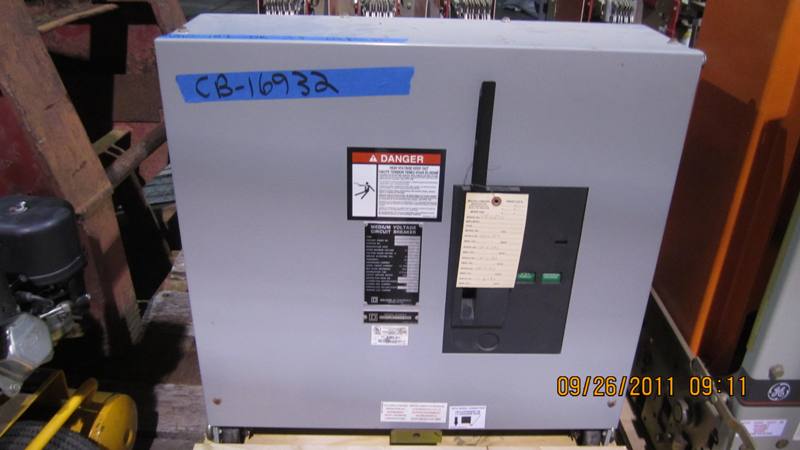1200 Amp, SQUARE D VR, V5D3152N000, 4160 V., 2006, E/O, 125 VDC CL, 48 VDC TRIP