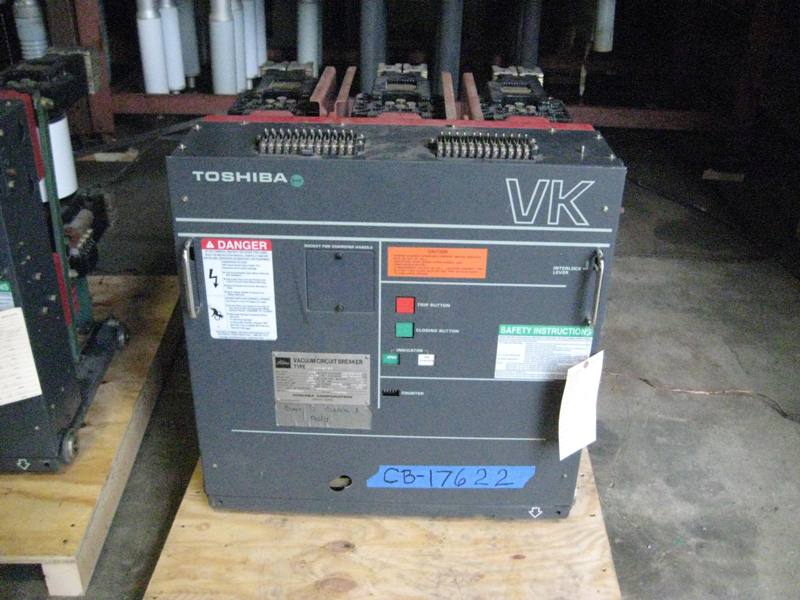 3000 Amp, TOSHIBA, VK-6Q50, 4760 V., 1988, 125 VDC CLOSE & TRIP, DRAW-OUT:1