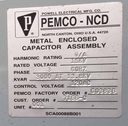 3000 KVAR POWELL OUTDOOR CAPACITOR BANK, 13.8 KV, 2 STEP