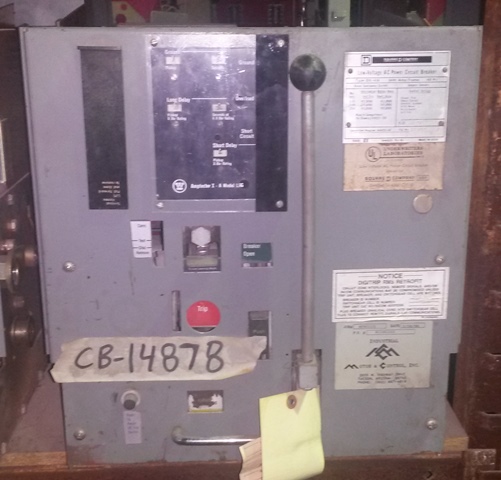 1600 Amp, WESTINGHOUSE, DS416, 480 V., M/O, D/O, 120 VAC SHUNT TRIP