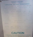 TRENCH CAPACITOR VOLTAGE TRANSFORMER, 115 KV/69 KV - 115/69V, 600/1000:1