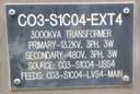 3000/3360 KVA, Pri 13200 D, Sec 480 Y, Siemens, Biotemp, 15kv LA, LF/RF: