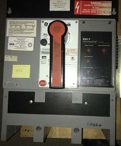 1600 Amp, GE, TP1616SS, 480 V., AIR CIRCUIT BREAKER