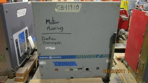 [017848] 1200 Amp, GENERAL ELECTRIC, VB4.16-250-1, 4160 V., 1979, 125 VOLT DC CLOSE & TRI