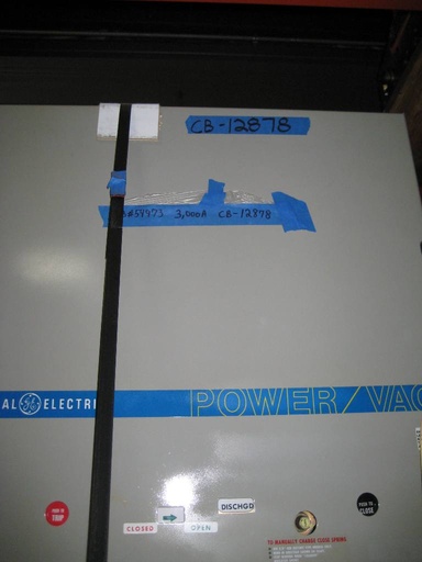 [022579] 3000 Amp, GENERA ELECTRIC, VB-4.16-350-0, 4160 V., EO/DO, ML 17, 125 VDC