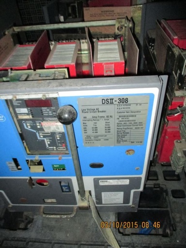 [030753] 800 Amp, WESTINGHOUSE, DSII308, 480 V., M/O, D/O, w/DIGITRIP L,S