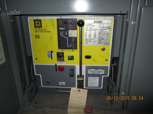 [030888] 800 Amp, SQUARE D, DS-206H, 480 V., M/O, D/O, DIGITRIP 810D, L,I, 42 KA I.C.: -1