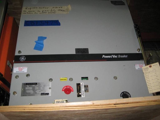 [032582] 1200 Amp, GE, VB1-13.8-750-3, 15 KV, 1995, 125 VDC CL. & TRIP, 58 KA CL. & LATCH
