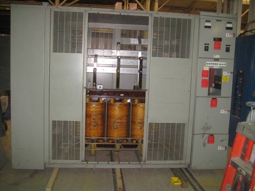 [032829] 500 KVA, 2400 V D, 600Y/347 INDOOR, DRY, ALUMINUM, SIEMENS ALLIS