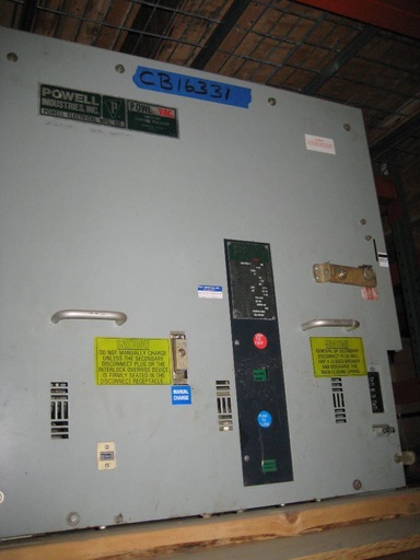 [034789] 2000 Amp, POWELL, 5PV 350-1, 4160 V.,E/O VACUUM BREAKER