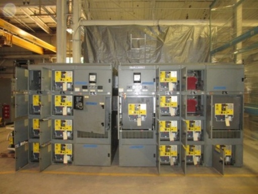 [037835] 4000 Amp, SQUARE D POWERZONE III, 480 V., 2000, INDOOR LINE-UP, MAIN-TIE-MAIN