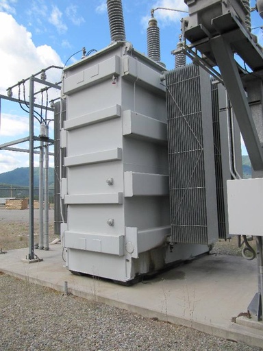 [038084] 20090/30000 KVA, Pri 60000 GRY/34640 X 115000 GRY/66395, Sec 12000 Y, GE, LTC