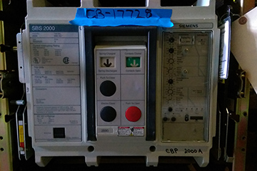 [039431] 2000 Amp, SIEMENS, SBS2020, 480 V., ELECTRICALLY OPERATED, STATIONARY MNT, LSIG