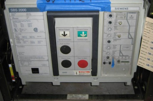 [039432] 2000 Amp, SIEMENS, SBS2020, 480 V., ELECTRICALLY OPERATED, STATIONARY MNT, LSIG