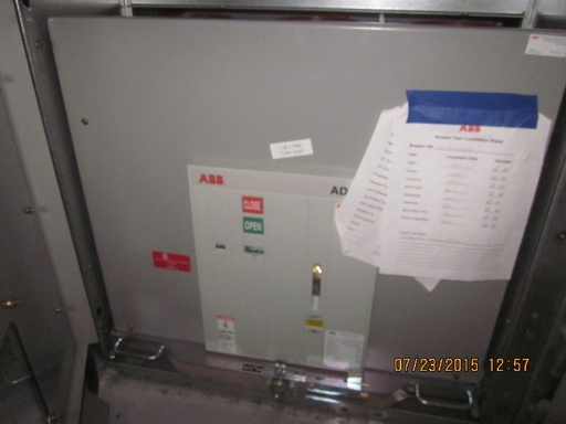 [039882] 1200 Amp, ABB, ADVAC, 15 KV, 125 CLOSE & TRIP, UNUSED:1