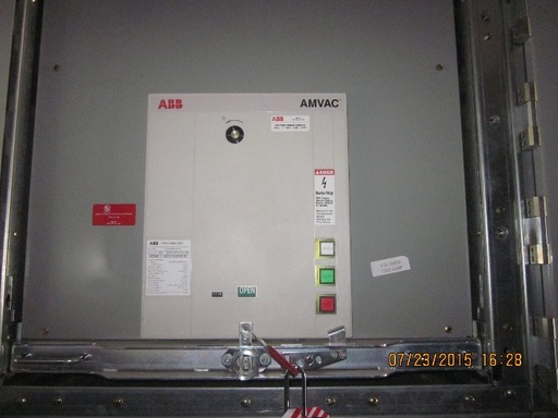 [039963] 1200 Amp, ABB, AMVAC, 4160 V., 2009, ELECTRICALLY OPERATED, UNUSED:1