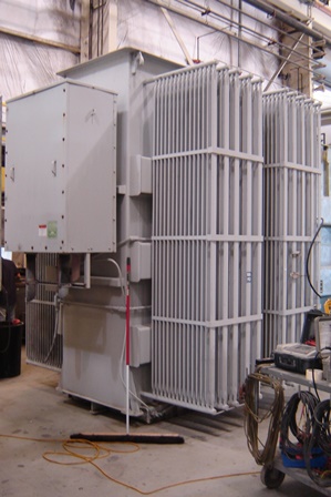 [040837] 10000/14000 KVA, Pri 12470 D, Sec 4160Y/2400, GENERAL ELECTRIC, ALUIMINUM