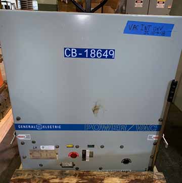 [041714] 2000 Amp, GENERAL ELECTRIC, VB1 4.16-250-2, 4160 V., 1991, 48 VDC, ML-18 MECH:1