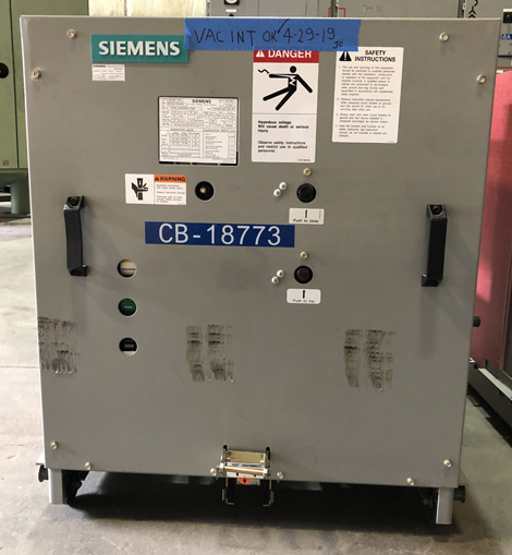 [042113] 1200 Amp, SIEMENS, 05-GMSG-0063-1200-164, 4760 V., 2010, 125 VDC CL/TR/MOT
