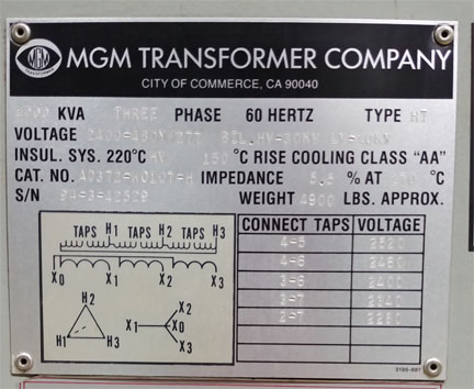 [042126] 5000 Amp, 480 V, AUTOMATIC TRANSFER SWITCH IN A MAIN-TIE-MAIN CONFIGURATION