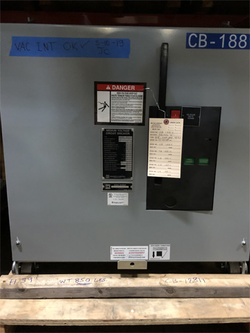 [042368] 2000 Amp, SQUARE D, VR, 15 KV, 2014, V5DD222Y000, 1500 MVA, 48 VDC CLOSE & TRIP