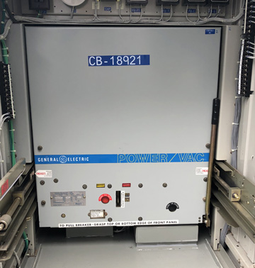 [042432] 1200 Amp, GE, VB1-13.8-500-1, 15 KV, E/O, D/O, 120VAC CLOSE CAP TRIP